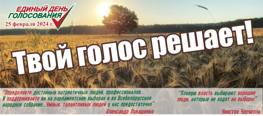 25 февраля 2024 года ЕДИНЫЙ ДЕНЬ ГОЛОСОВАНИЯ